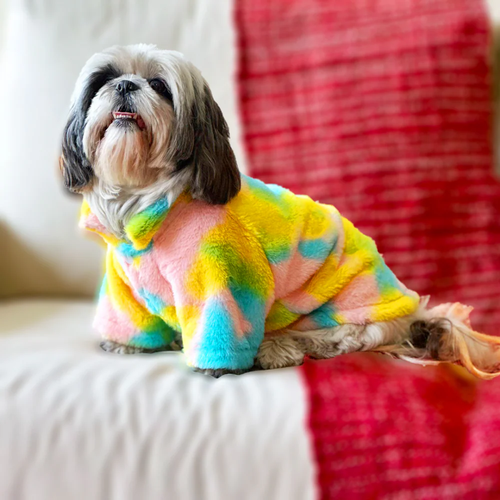 Dogobow Fur Jacket for Dogs and Cats (Rainbow) (Get a Bow Free) - Image 7