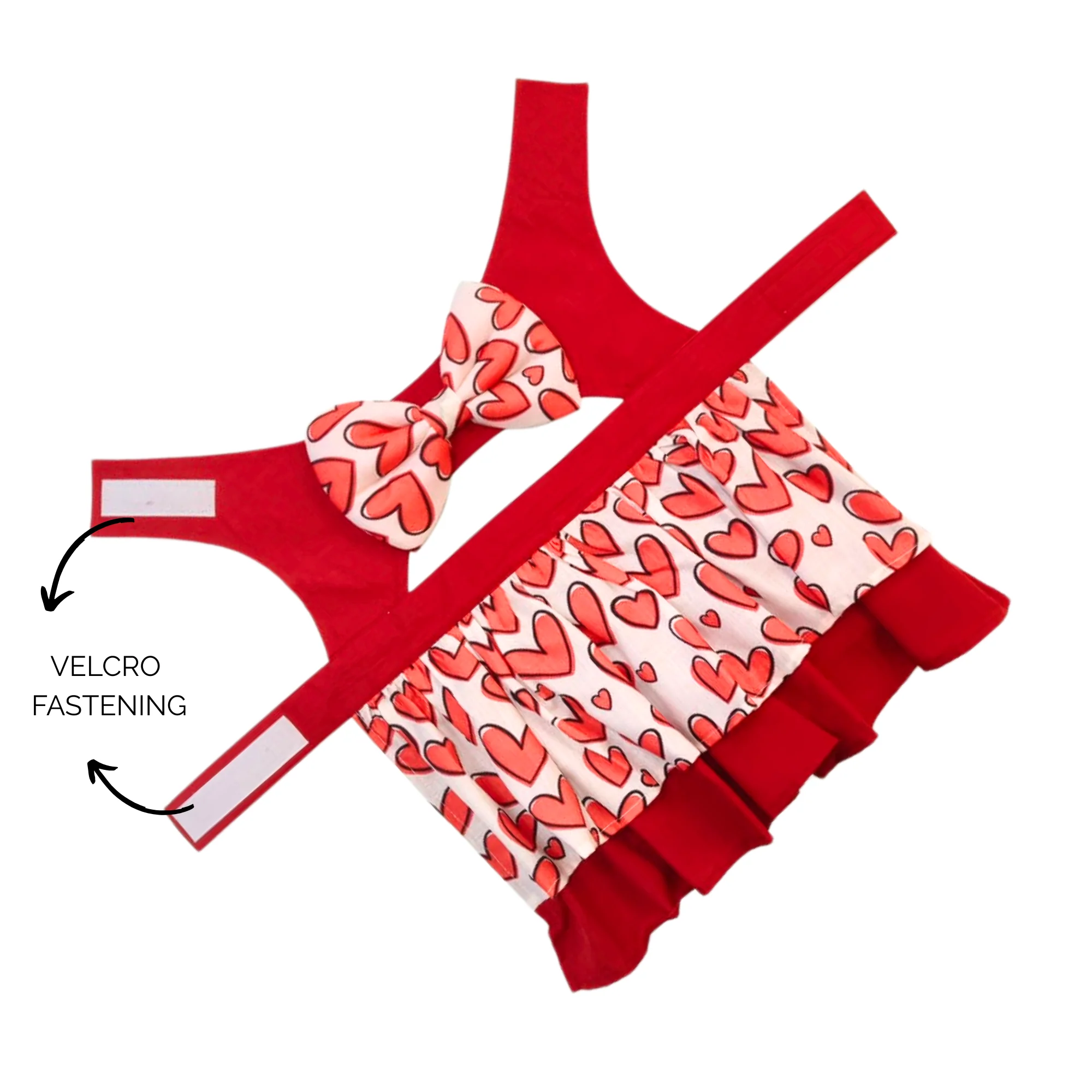 Dogobow Hearty Dress for Dogs (Red) - Image 3