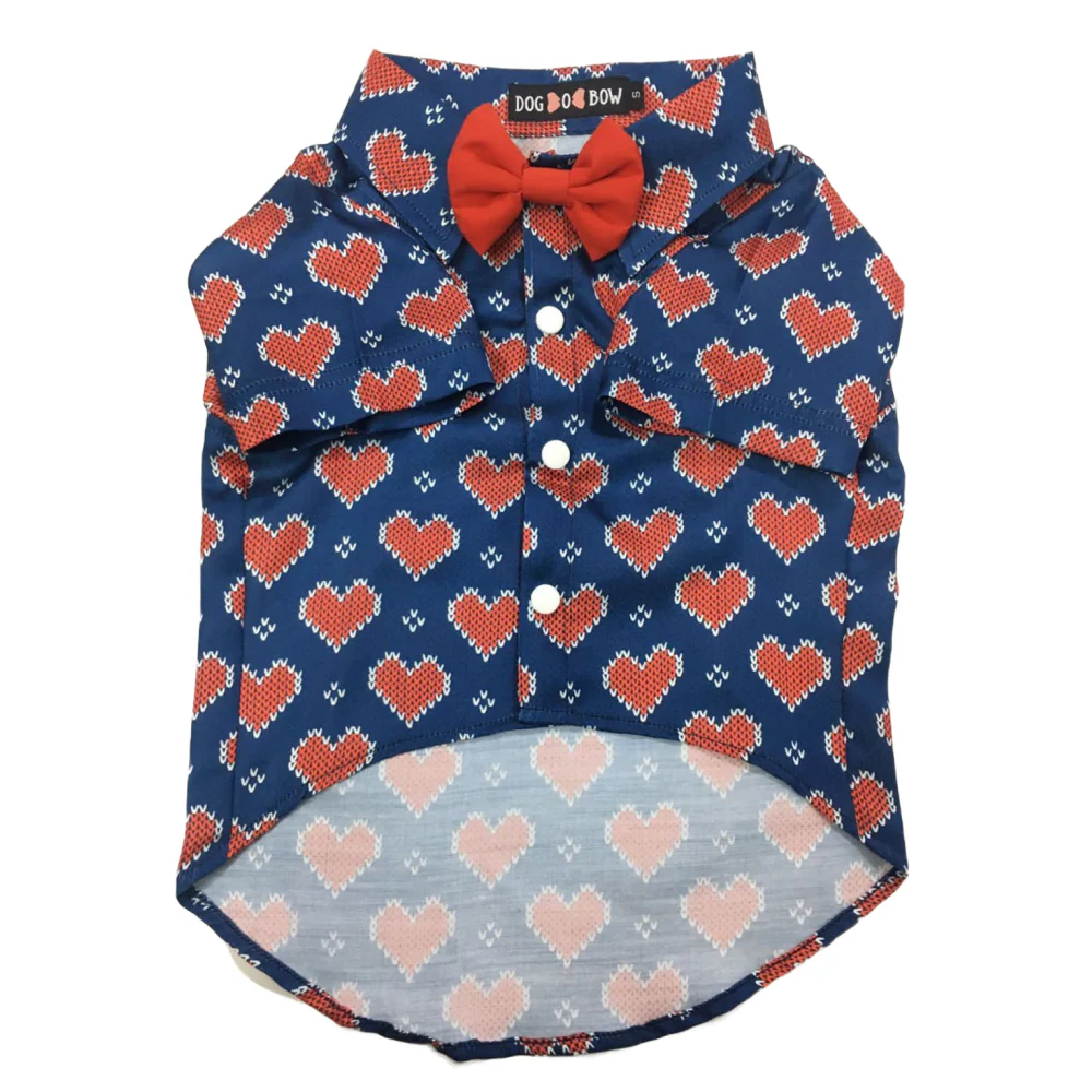 Dogobow Hearty Shirt for Dogs and Cats (Blue) (Get a Bow Free) - Image 4