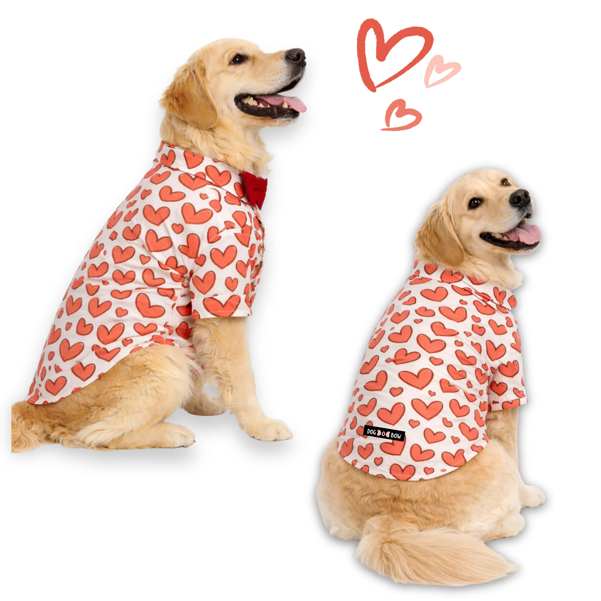 Dogobow Hearty Shirt for Dogs (Red) - Image 4
