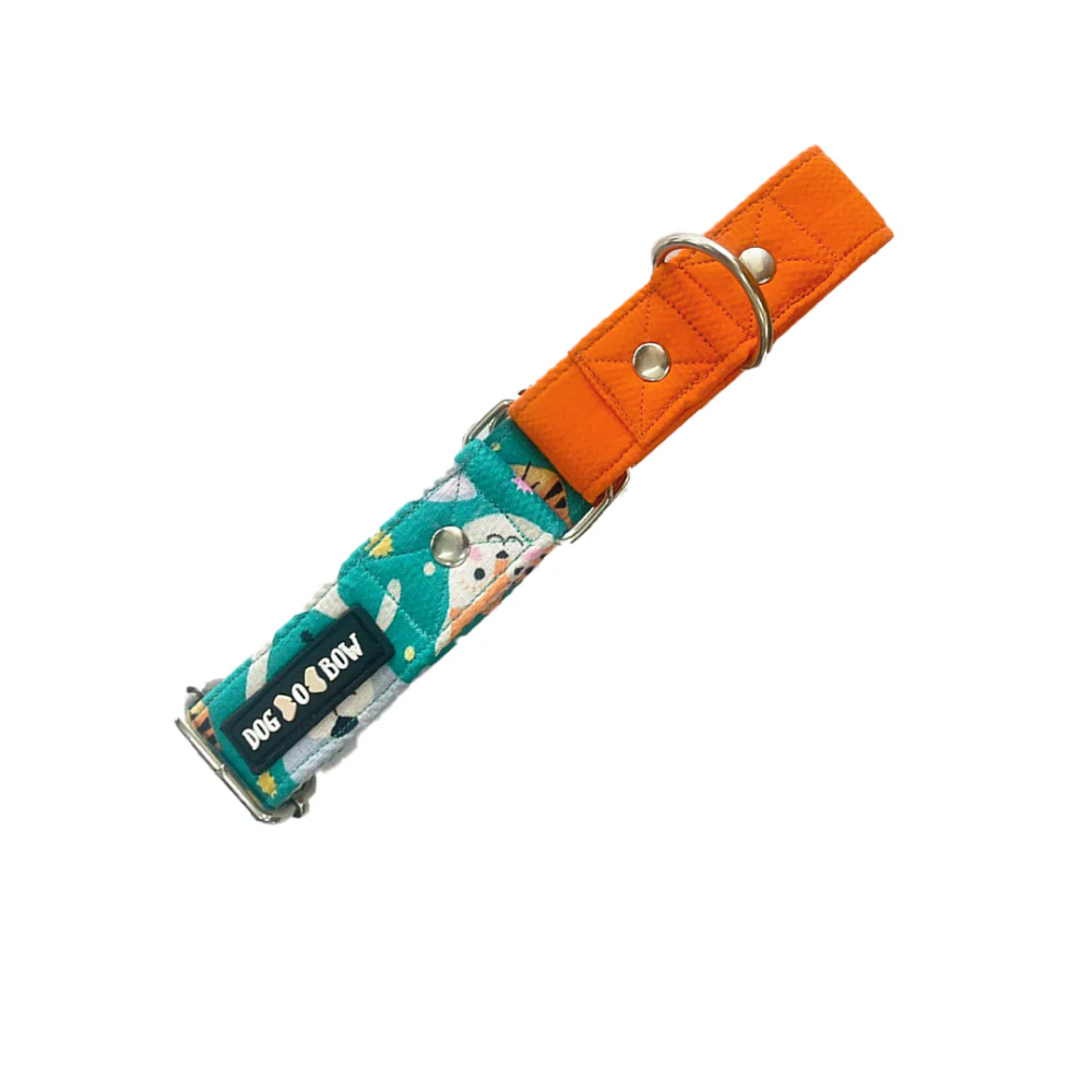 Dogobow Hot Air Ballon Print Martingale Collar for Dogs (Orange/Blue) - Image 5