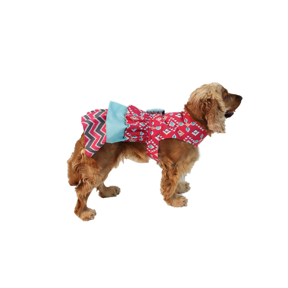 Dogobow Layered Dress For Dogs (Pink) (Get a Bow Free) - Image 4