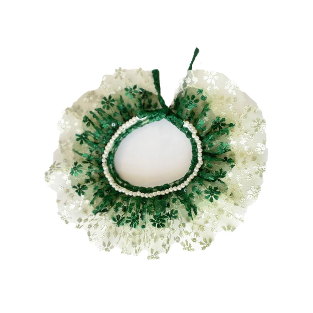 Dogobow Layered Neck Tutu for Dogs and Cats (Green) (Get a Bow Free) - Image 4