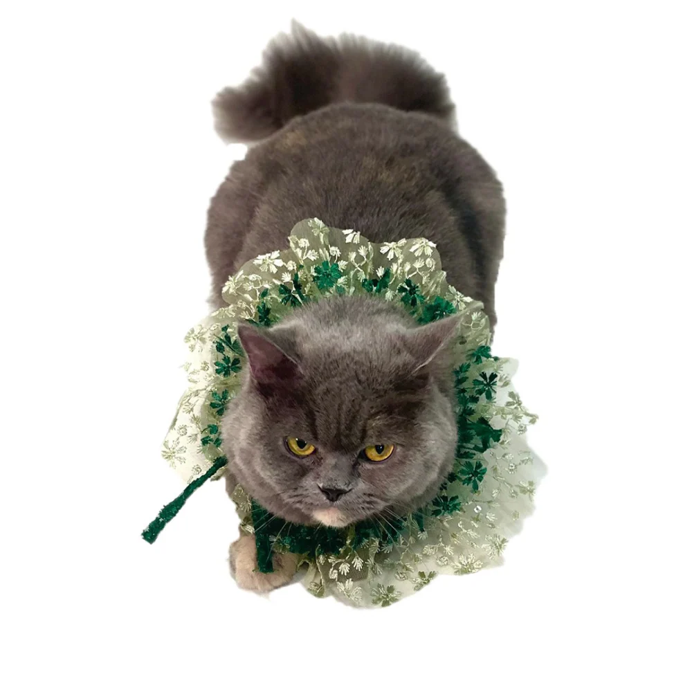 Dogobow Layered Neck Tutu for Dogs and Cats (Green) (Get a Bow Free) - Image 5