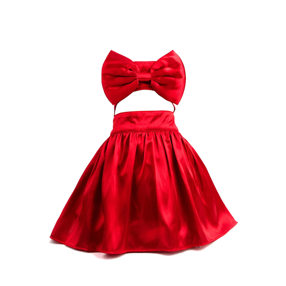 Dogobow Little Dress for Cats and Dogs (Red) - Image 3