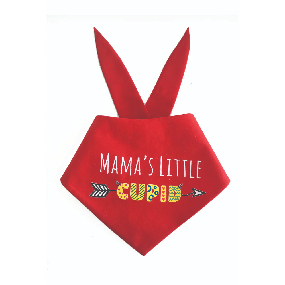 Dogobow Mama's Little Cupid Scarf for Dogs (Red) (Get a Bow Free) - Image 4