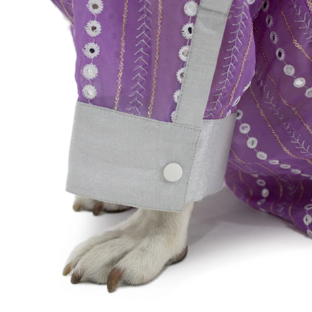 Dogobow Mirror Kurta for Dogs (Lilac) - Image 12