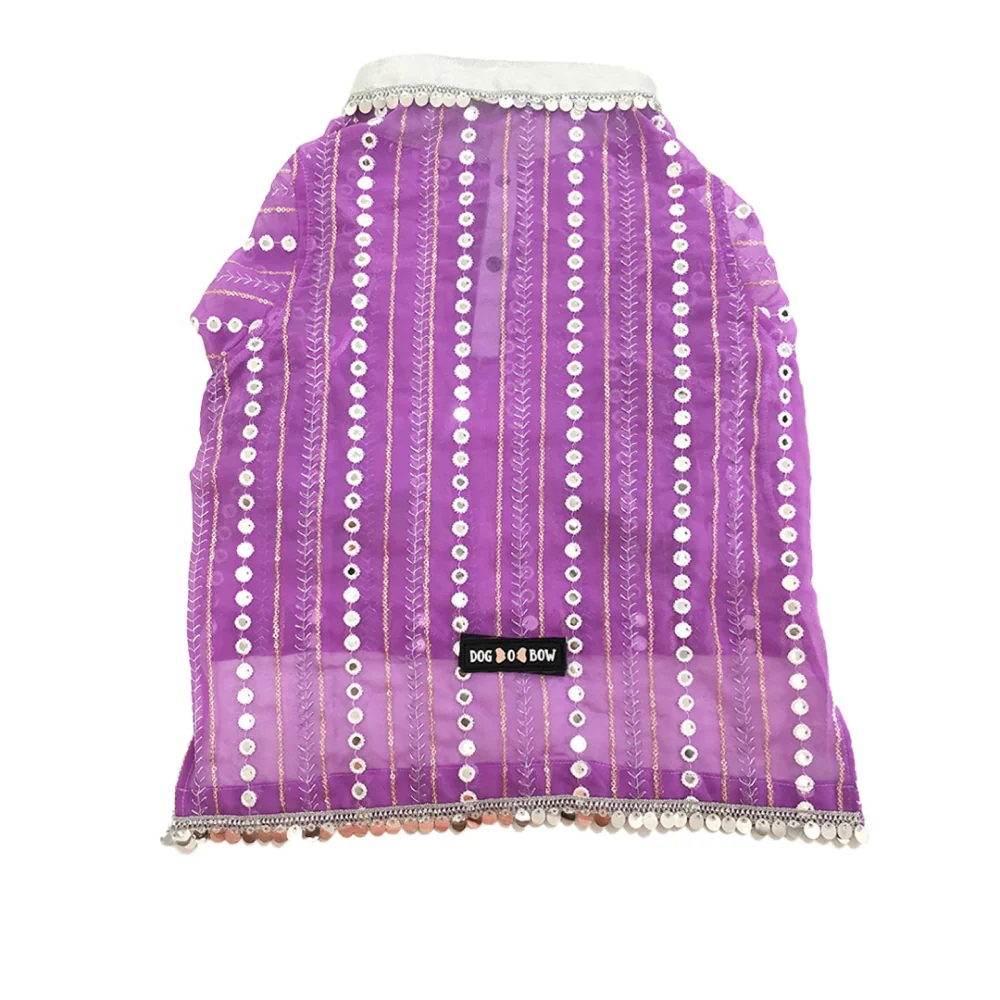 Dogobow Mirror Kurta for Dogs (Lilac) - Image 7