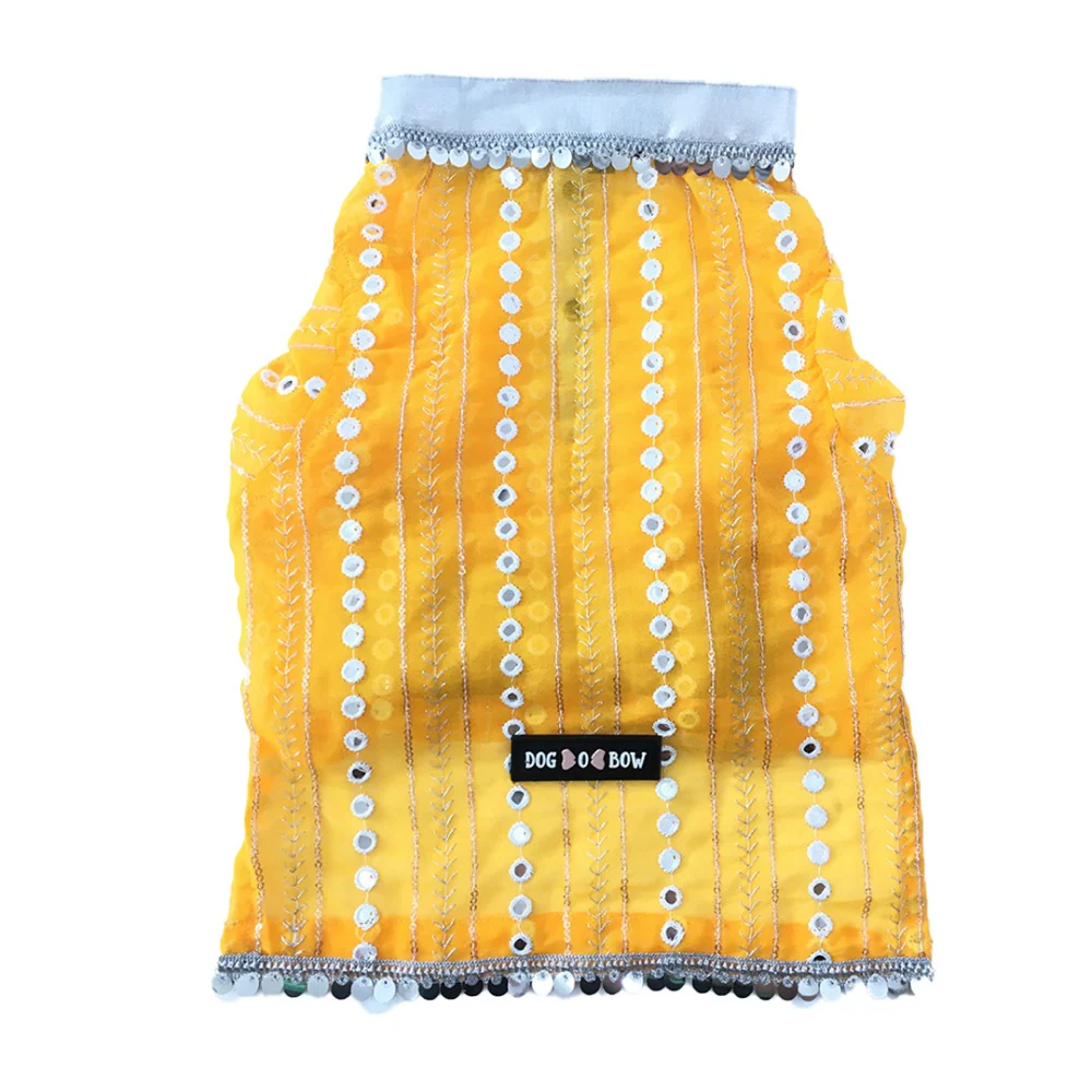 Dogobow Mirror Kurta for Dogs (Yellow) - Image 6