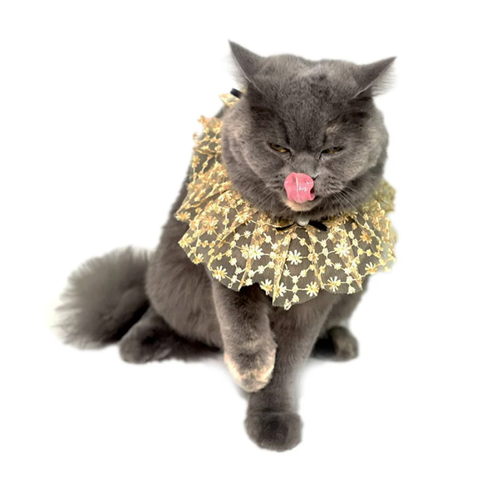 Dogobow Net Ribbon Neck Tutu for Dogs and Cats (Cream) (Get a Bow Free) - Image 4