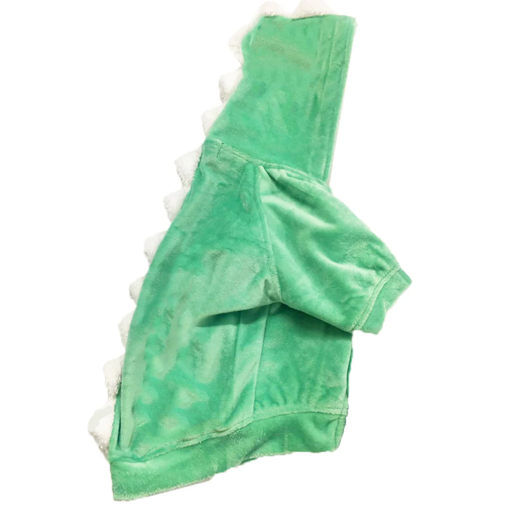 Dogobow The Good Dino Hoodie for Dogs and Cats (Teal Green/White) (Get a Bow Free) - Image 7