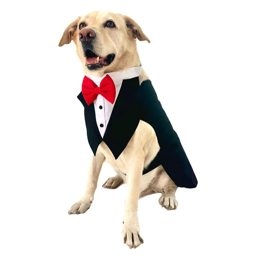 Dogobow Tuxedo Suit for Dogs and Cats (Black) (Get a Bow Free) - Image 5