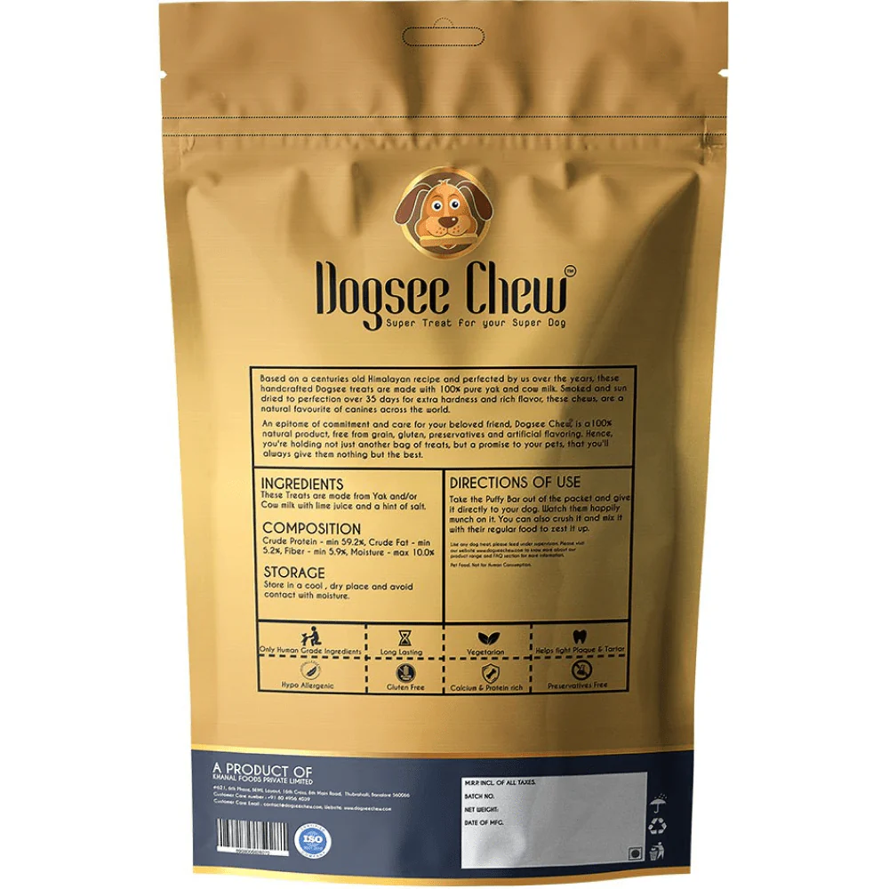 Dogsee Chew 100% Natural Yak Cheese Puffy Bar Dog Treats - Image 2