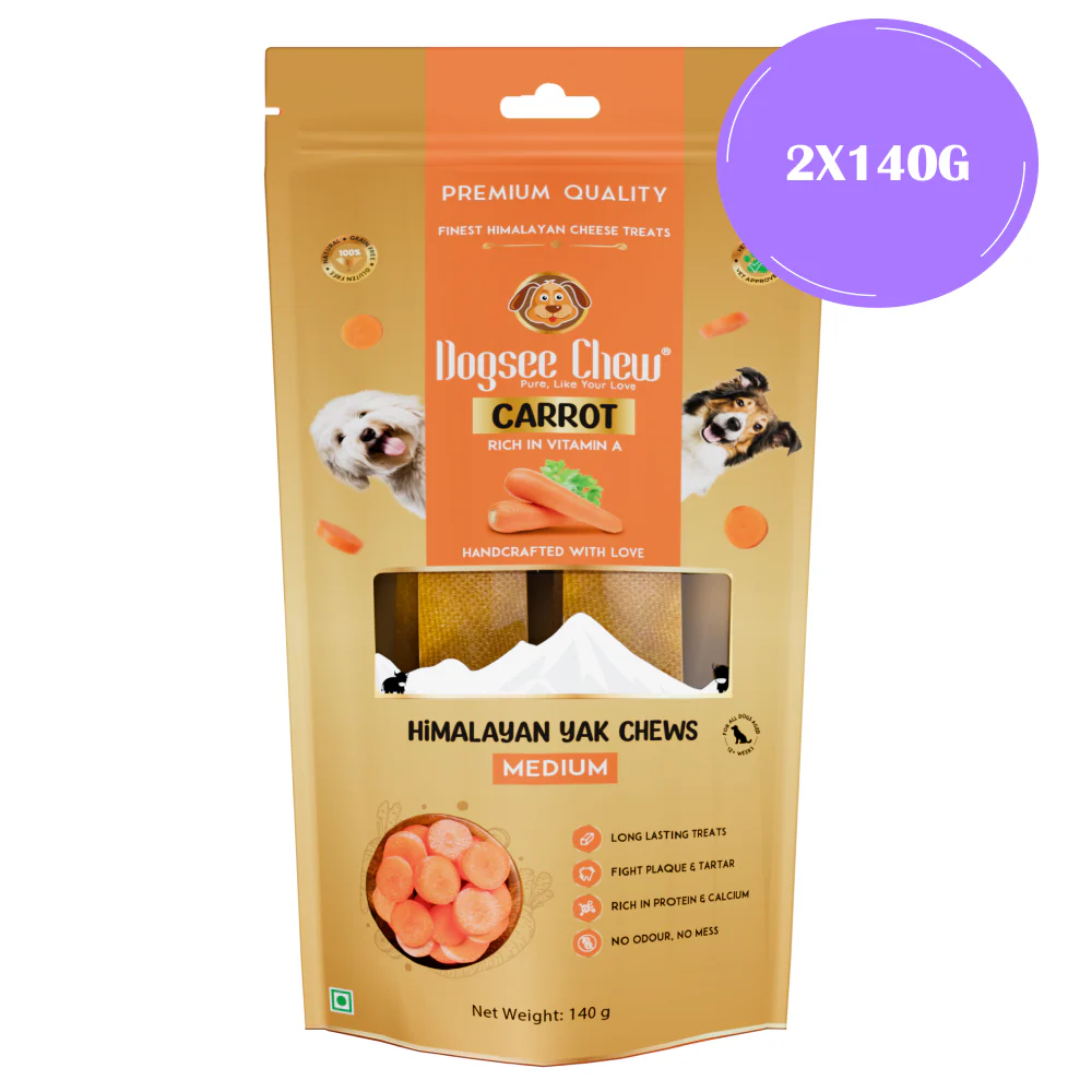 Dogsee Chew Carrot Flavour Medium Bars Dog Treats - Image 3