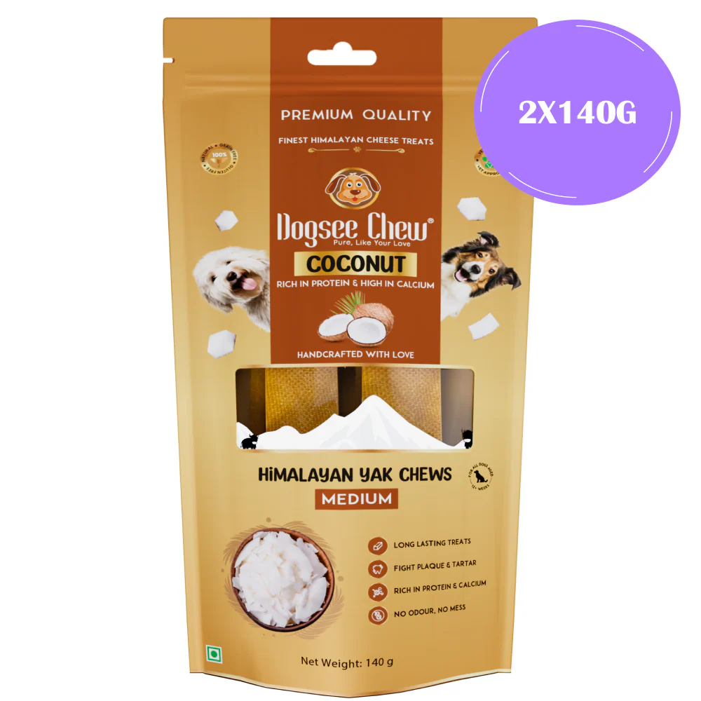 Dogsee Chew Coconut Flavour Medium Bars Dog Treats - Image 3