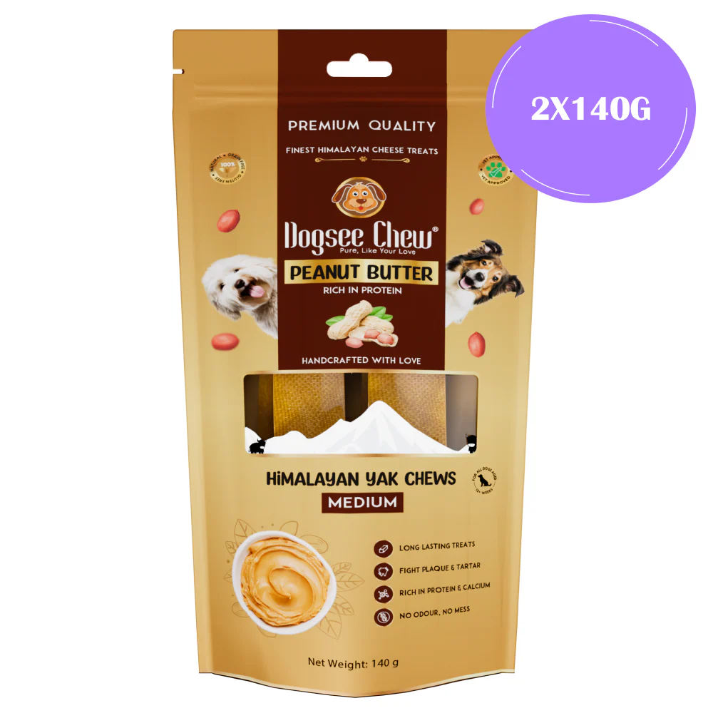 Dogsee Chew Peanut Butter Flavour Medium Bars Dog Treats - Image 3