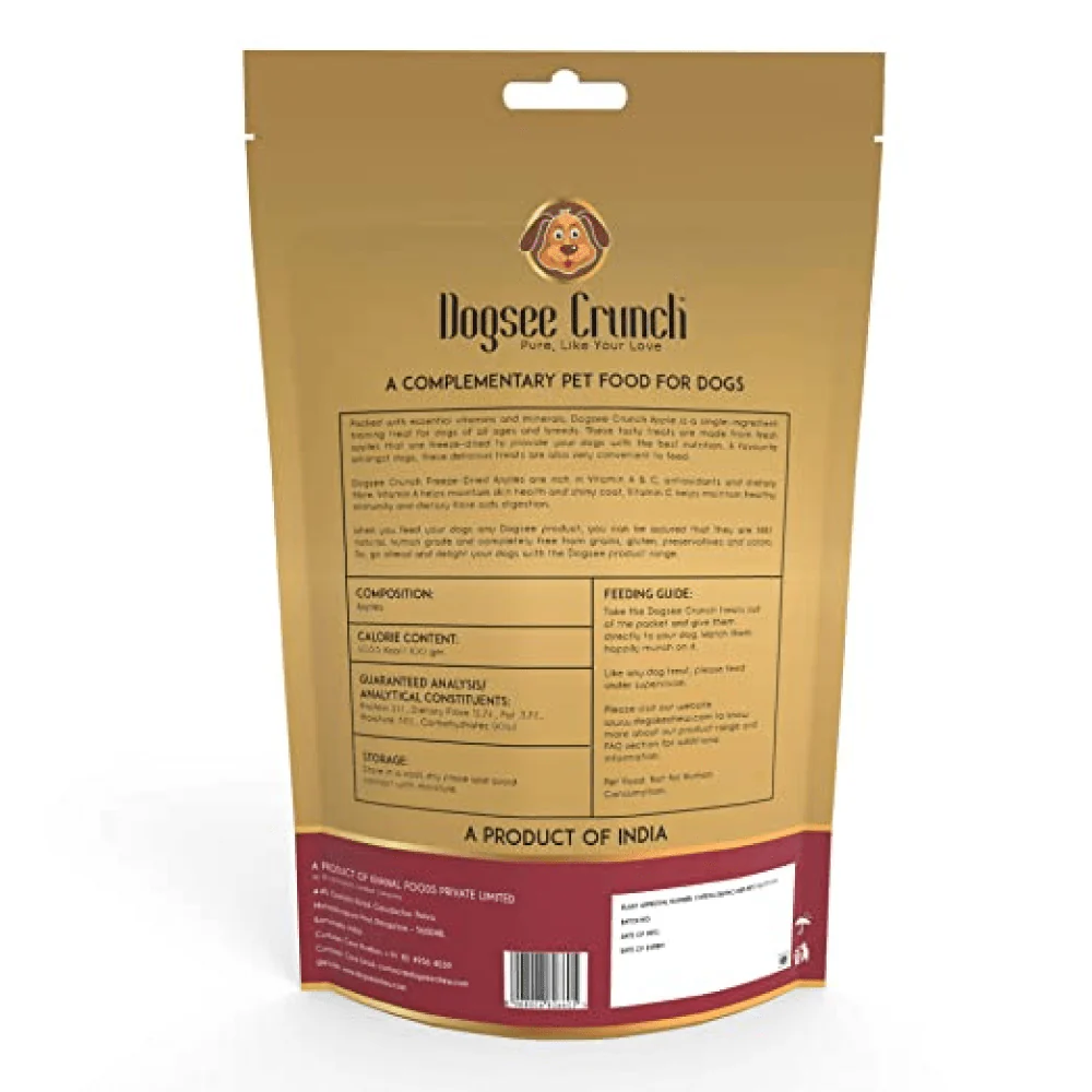 Dogsee Crunch Freeze Dried Apple Dog Treats - Image 2