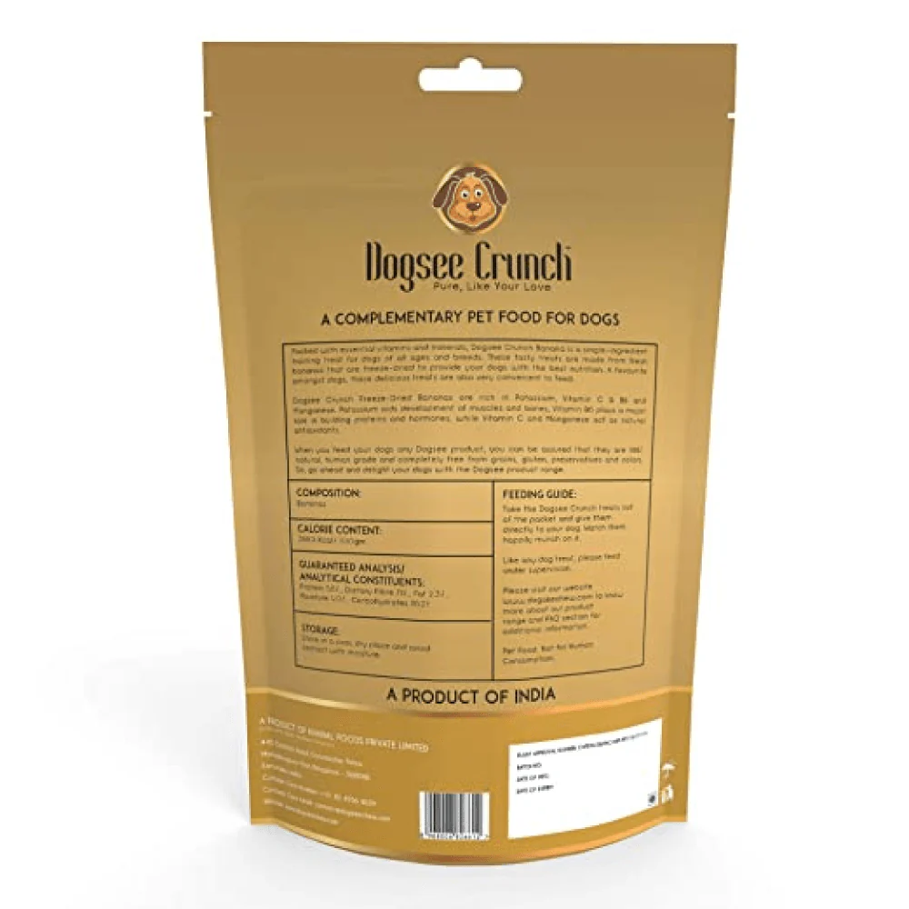 Dogsee Crunch Freeze Dried Banana Dog Treats - Image 3