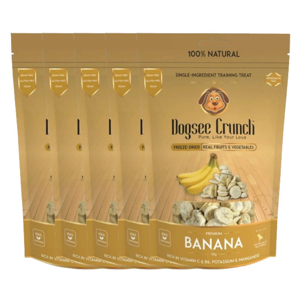 Dogsee Crunch Freeze Dried Banana Dog Treats - Image 4