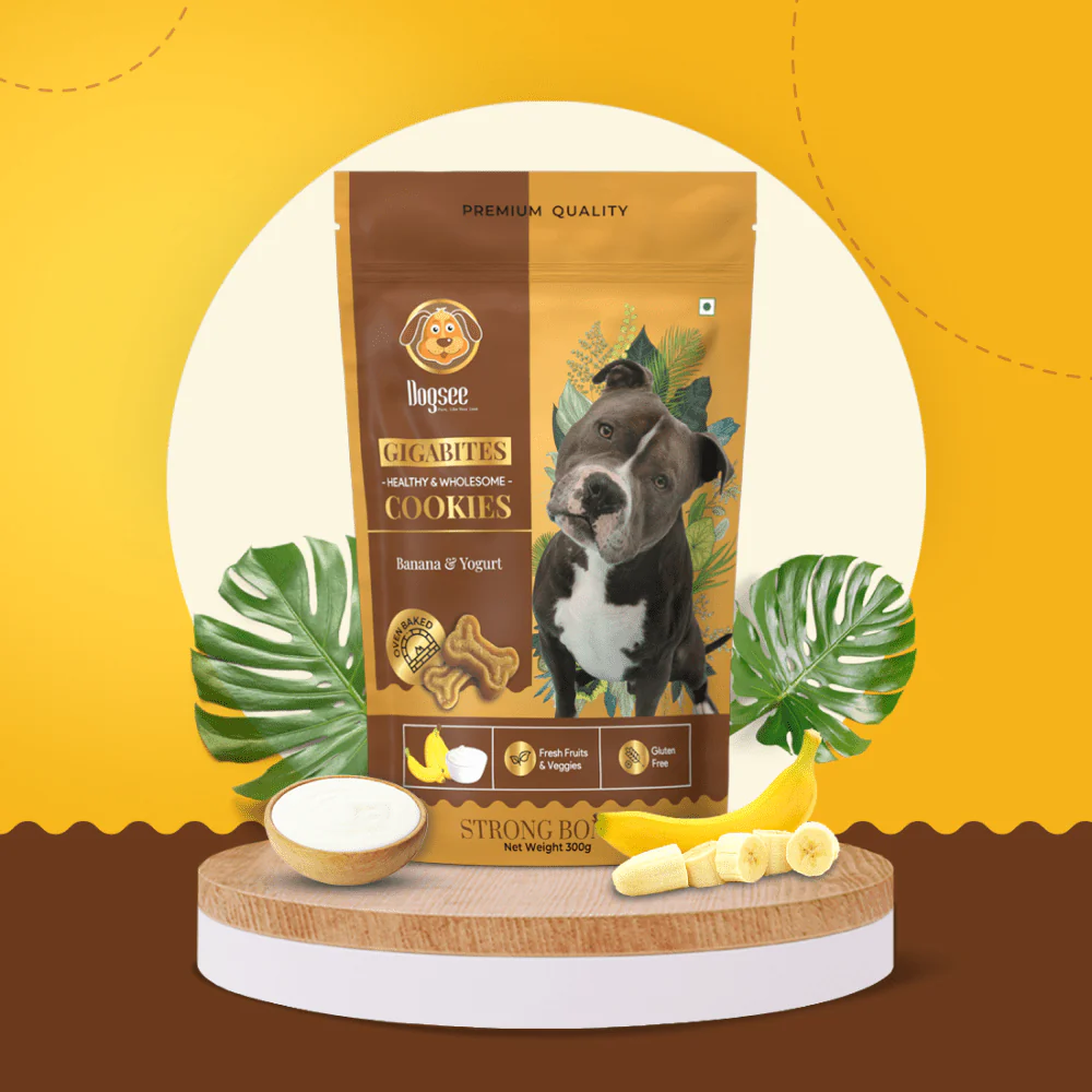 Dogsee Gigabites Banana Yogurt Dog Cookie Treats - Image 3