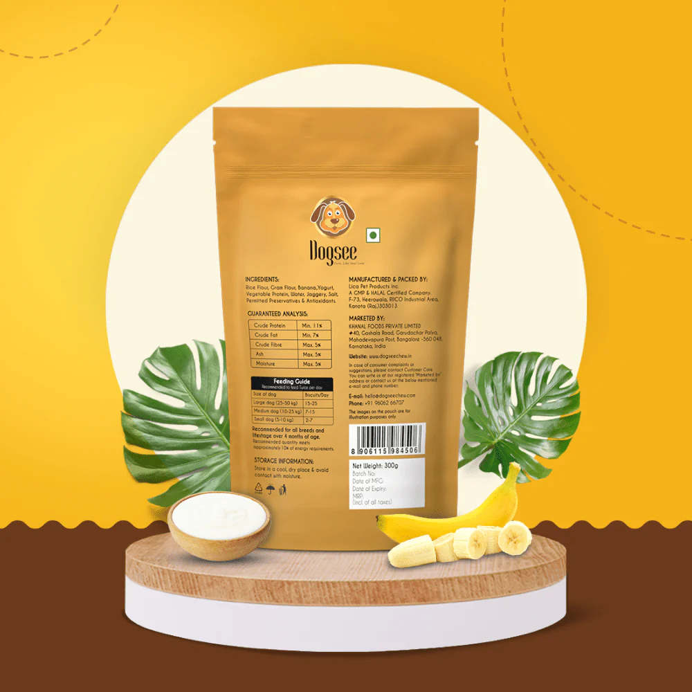 Dogsee Gigabites Banana Yogurt Dog Cookie Treats - Image 5