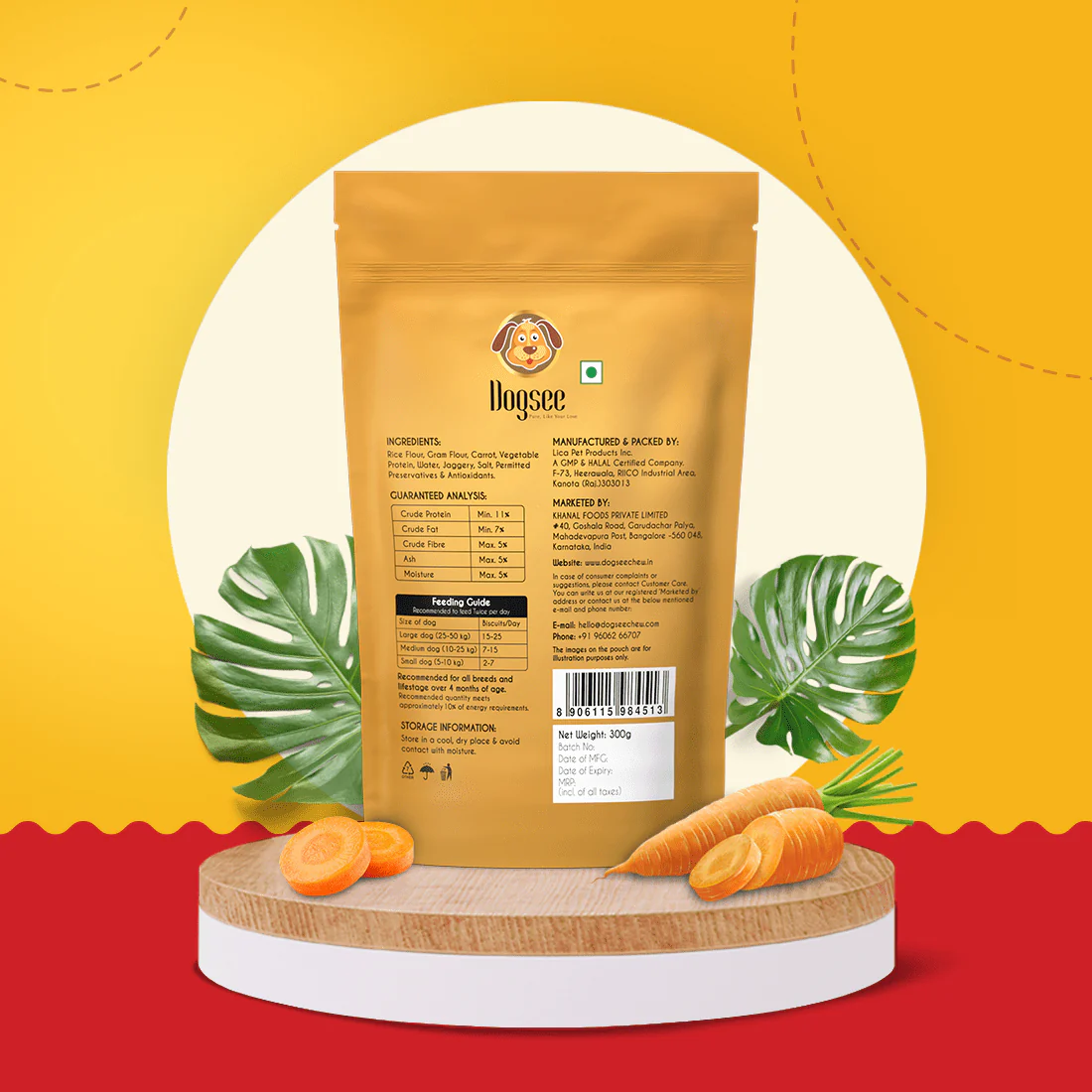 Dogsee Gigabites Carrot Flavoured Cookie Dog Treats - Image 3
