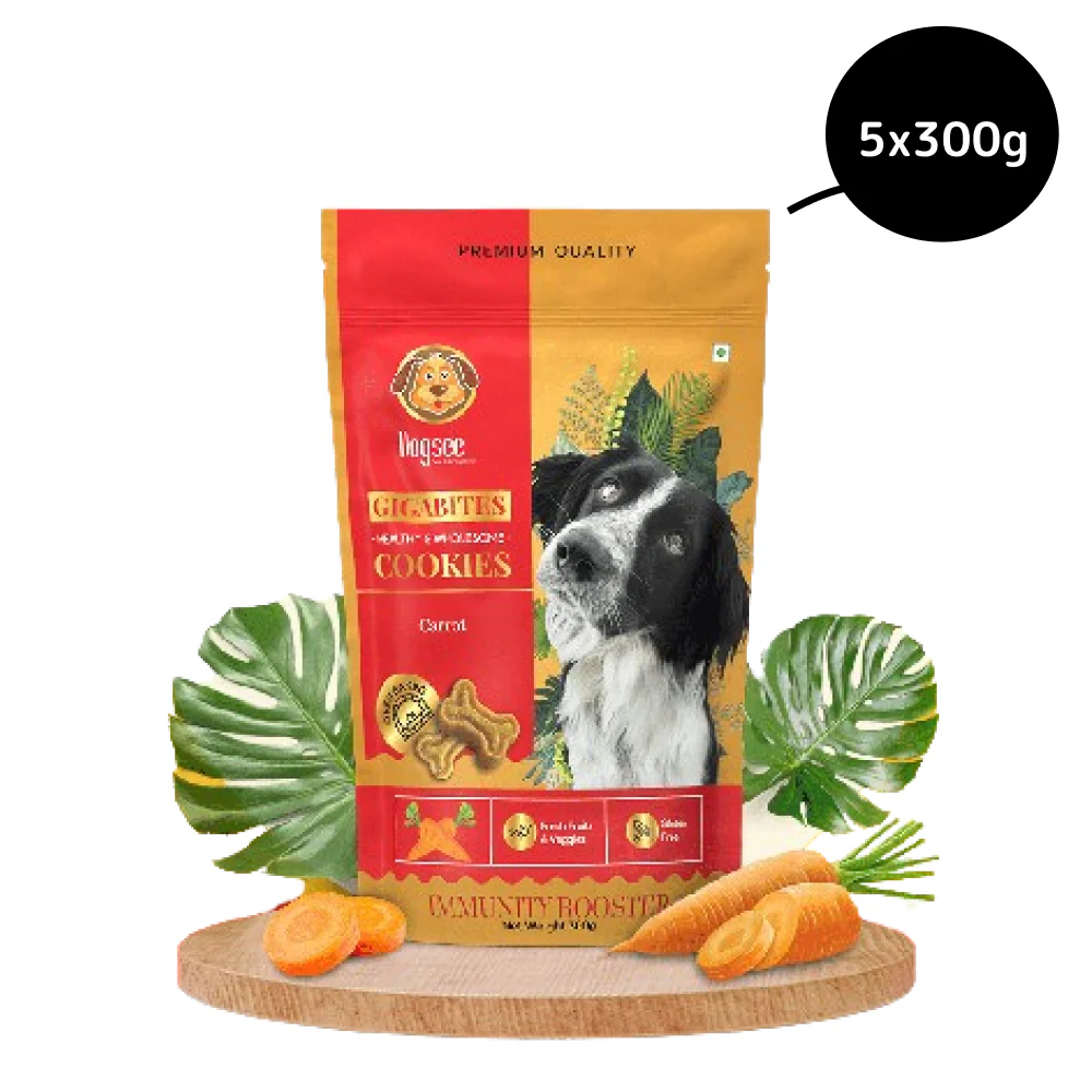 Dogsee Gigabites Carrot Flavoured Cookie Dog Treats - Image 6