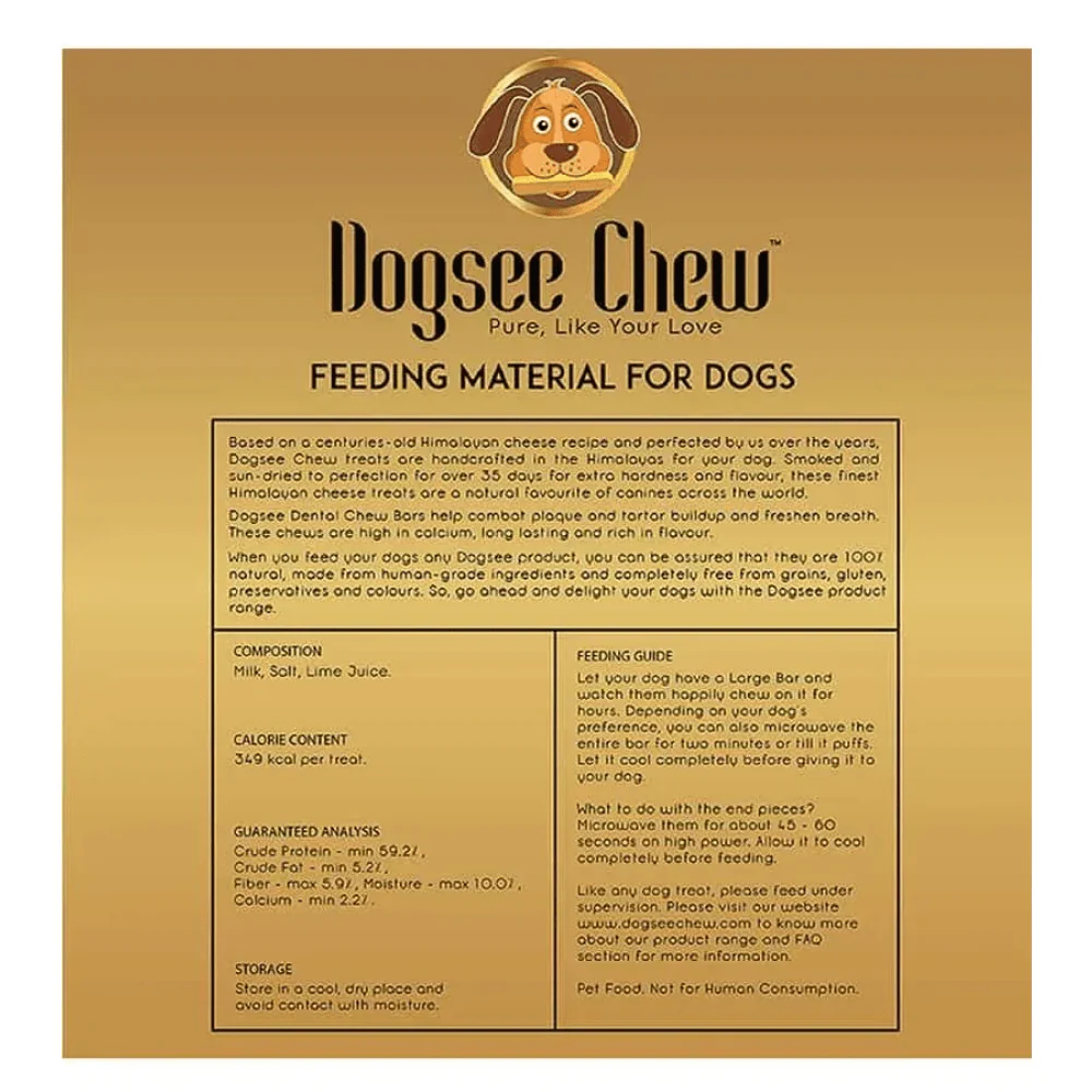 Dogsee Chew Turmeric Chew Bars Large Breed Dog Treats - Image 3