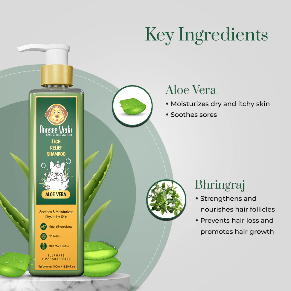 Dogsee Veda ITCH RELIEF Aloe Vera Shampoo for Dogs (200ml) - Image 6