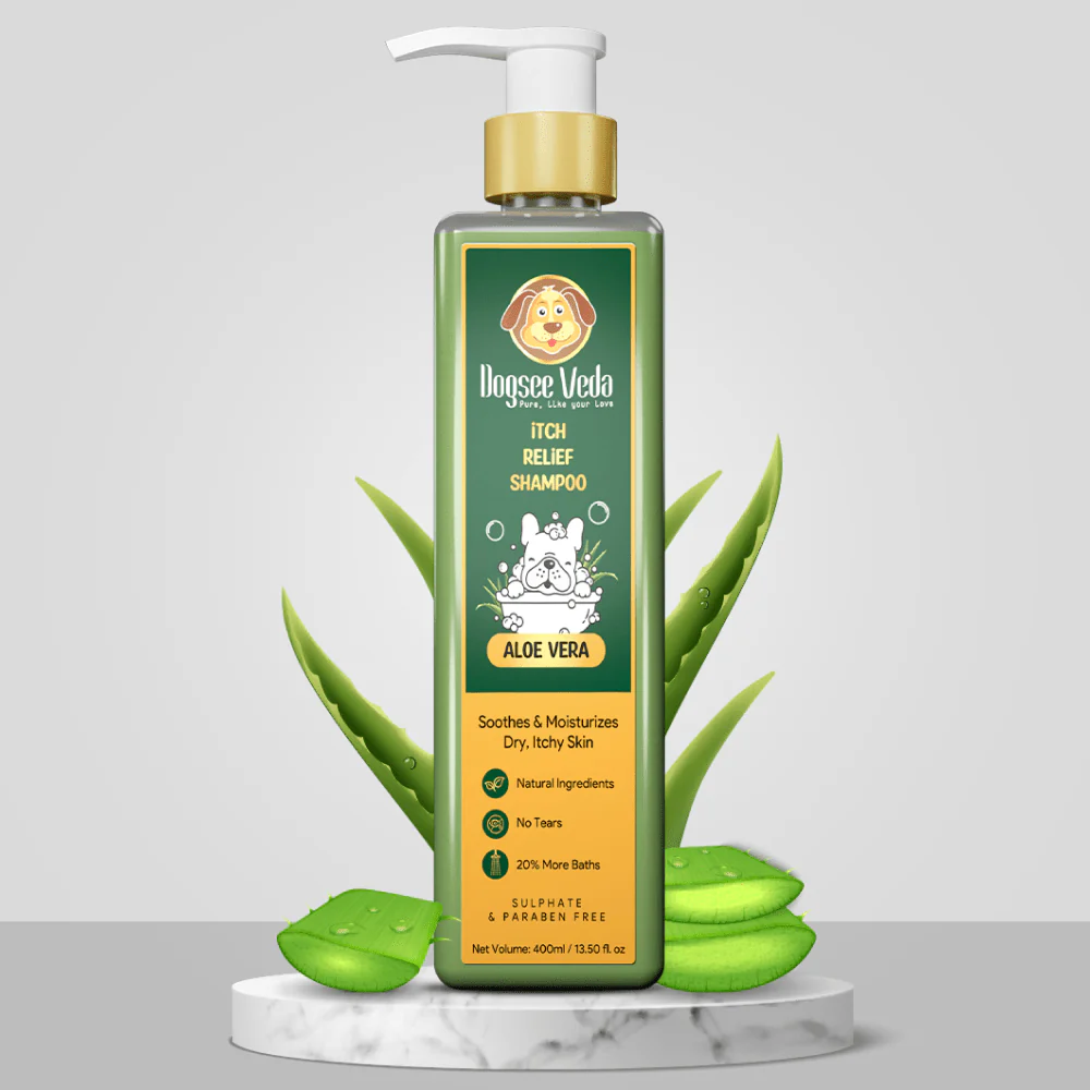 Dogsee Veda ITCH RELIEF Aloe Vera Shampoo for Dogs (400ml) - Image 4