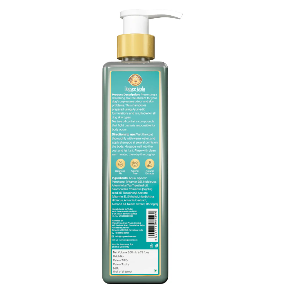 Dogsee Veda Odour Control Tea Tree Shampoo for Dogs - Image 3