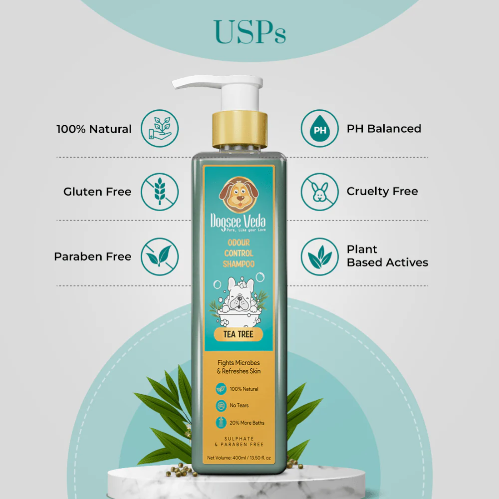 Dogsee Veda Odour Control Tea Tree Shampoo for Dogs - Image 6