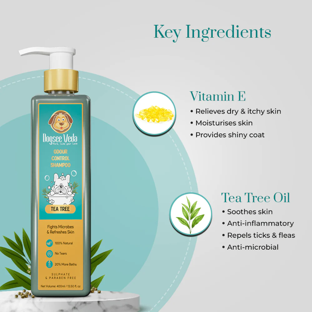 Dogsee Veda Odour Control Tea Tree Shampoo for Dogs - Image 7