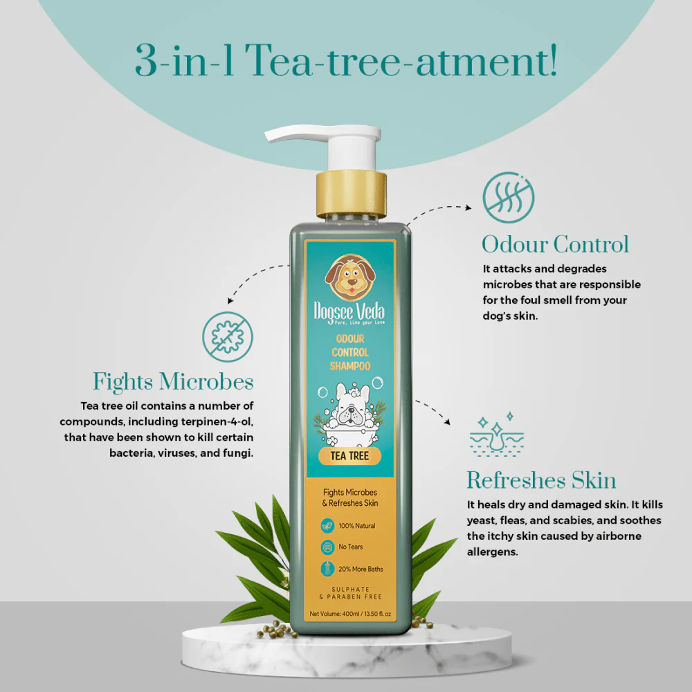 Dogsee Veda Odour Control Tea Tree Shampoo for Dogs - Image 8