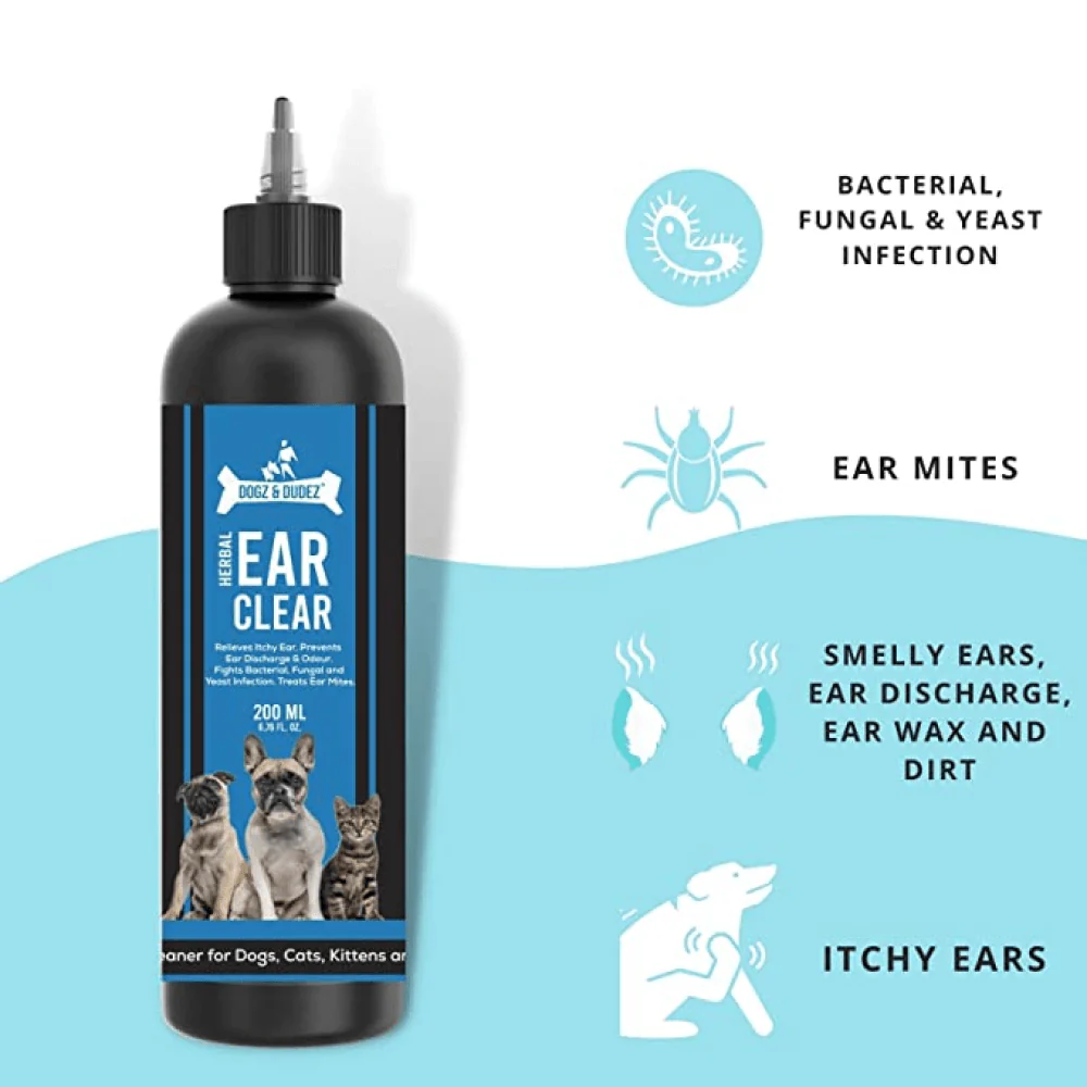 DOGZ & DUDEZ Herbal Ear Cleaner for Dogs and Cats - Image 4