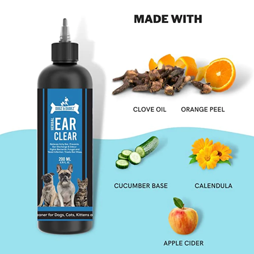 DOGZ & DUDEZ Herbal Ear Cleaner for Dogs and Cats - Image 5