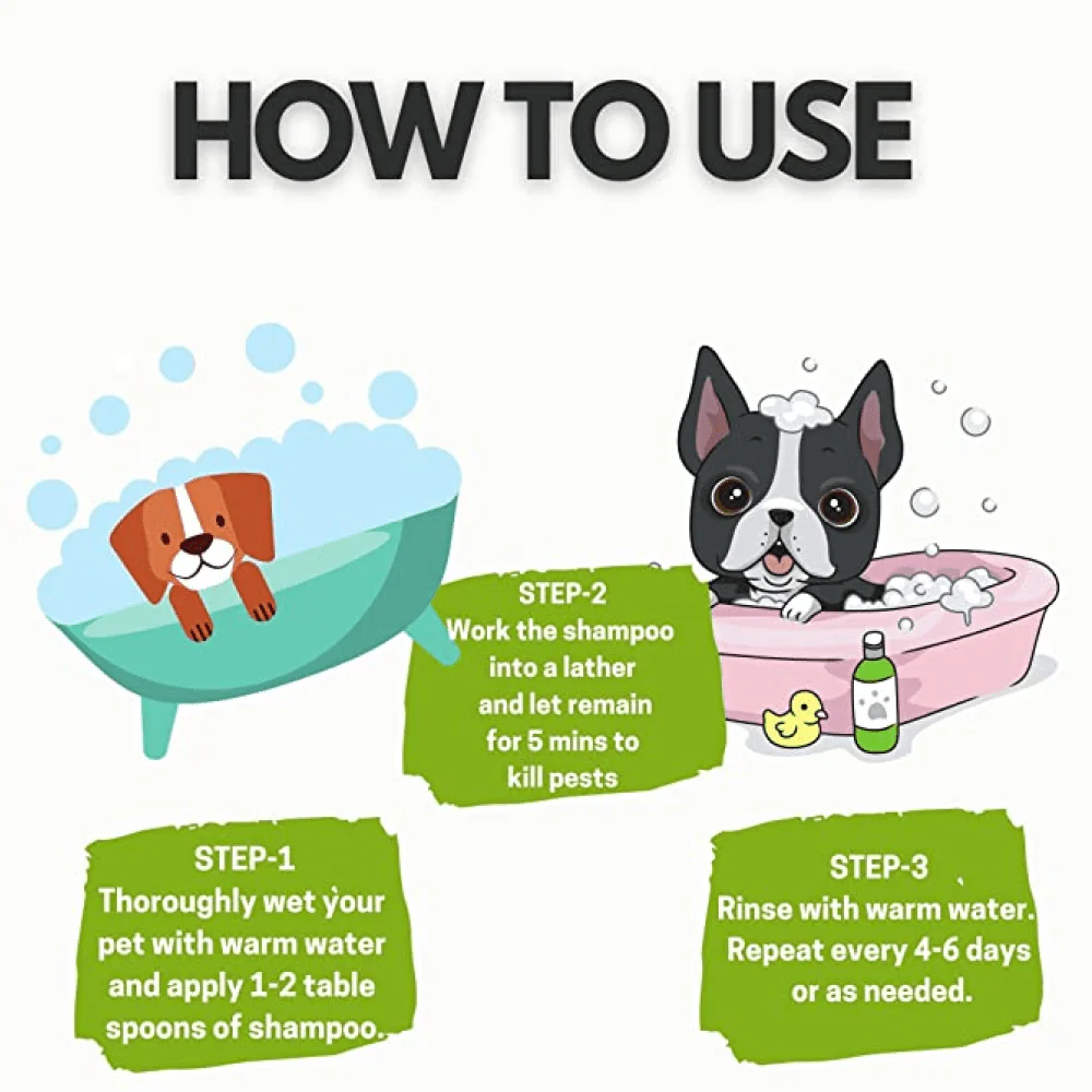 DOGZ & DUDEZ Natural Neem Anti Tick and Flea Shampoo for Dogs and Cats - Image 10
