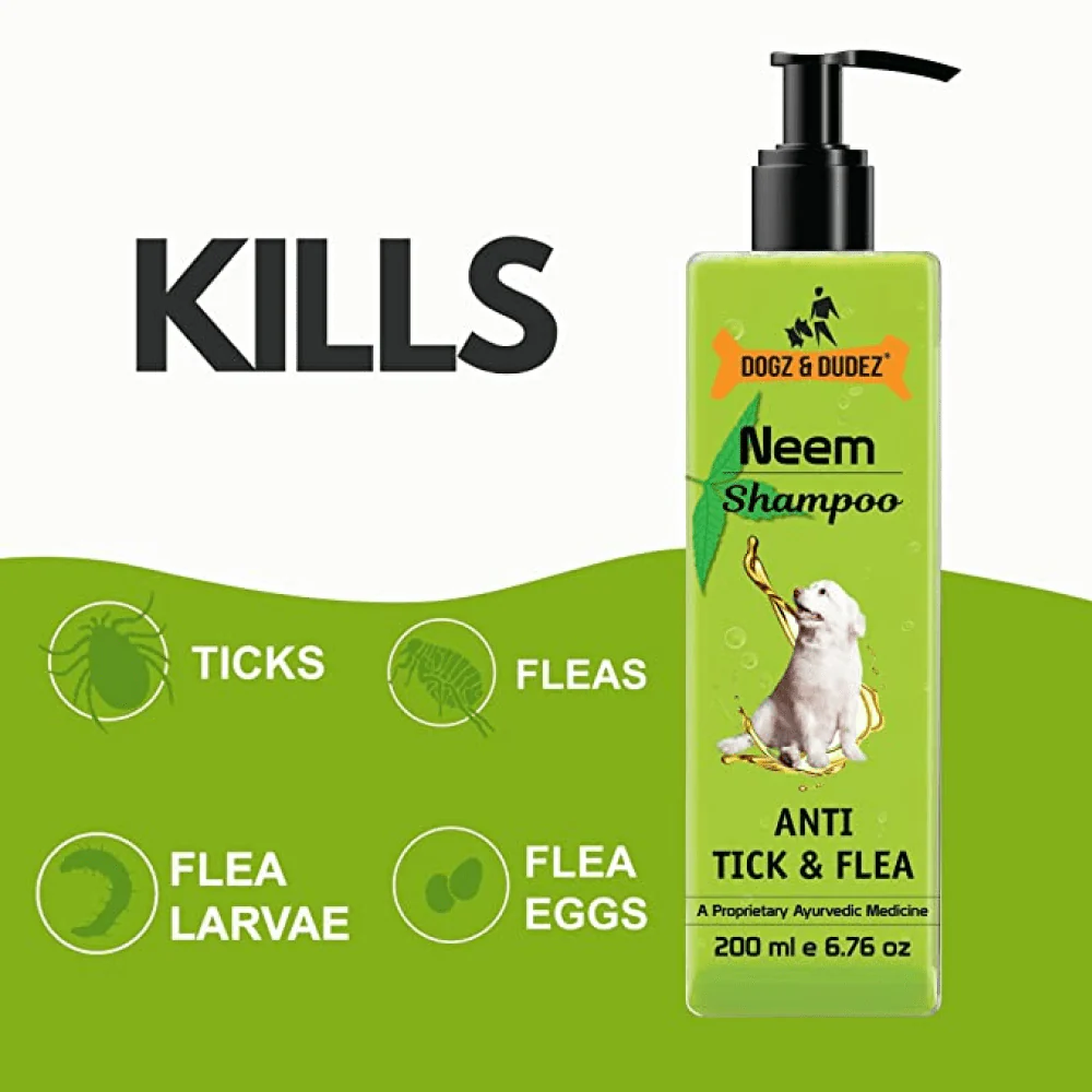 DOGZ & DUDEZ Natural Neem Anti Tick and Flea Shampoo for Dogs and Cats - Image 5
