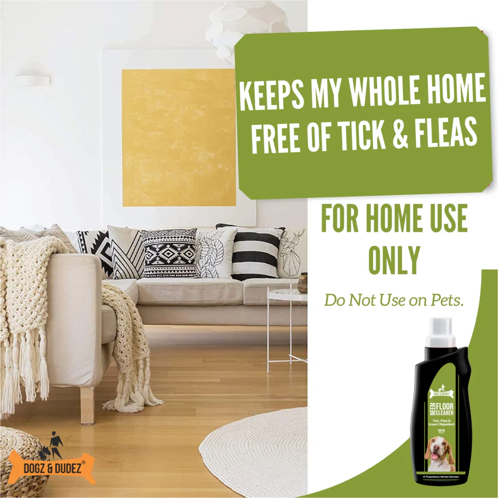 DOGZ & DUDEZ Tick and Flea Repellent Floor Cleaner for Dogs and Cats - Image 2