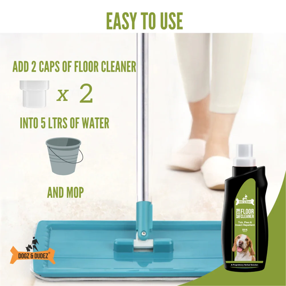 DOGZ & DUDEZ Tick and Flea Repellent Floor Cleaner for Dogs and Cats - Image 4