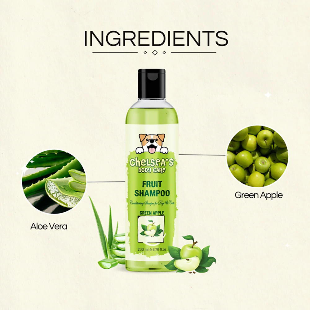 Dr. Chelsea's Green Apple Fruit Conditing Shampoo for Cats & Dogs - Image 4