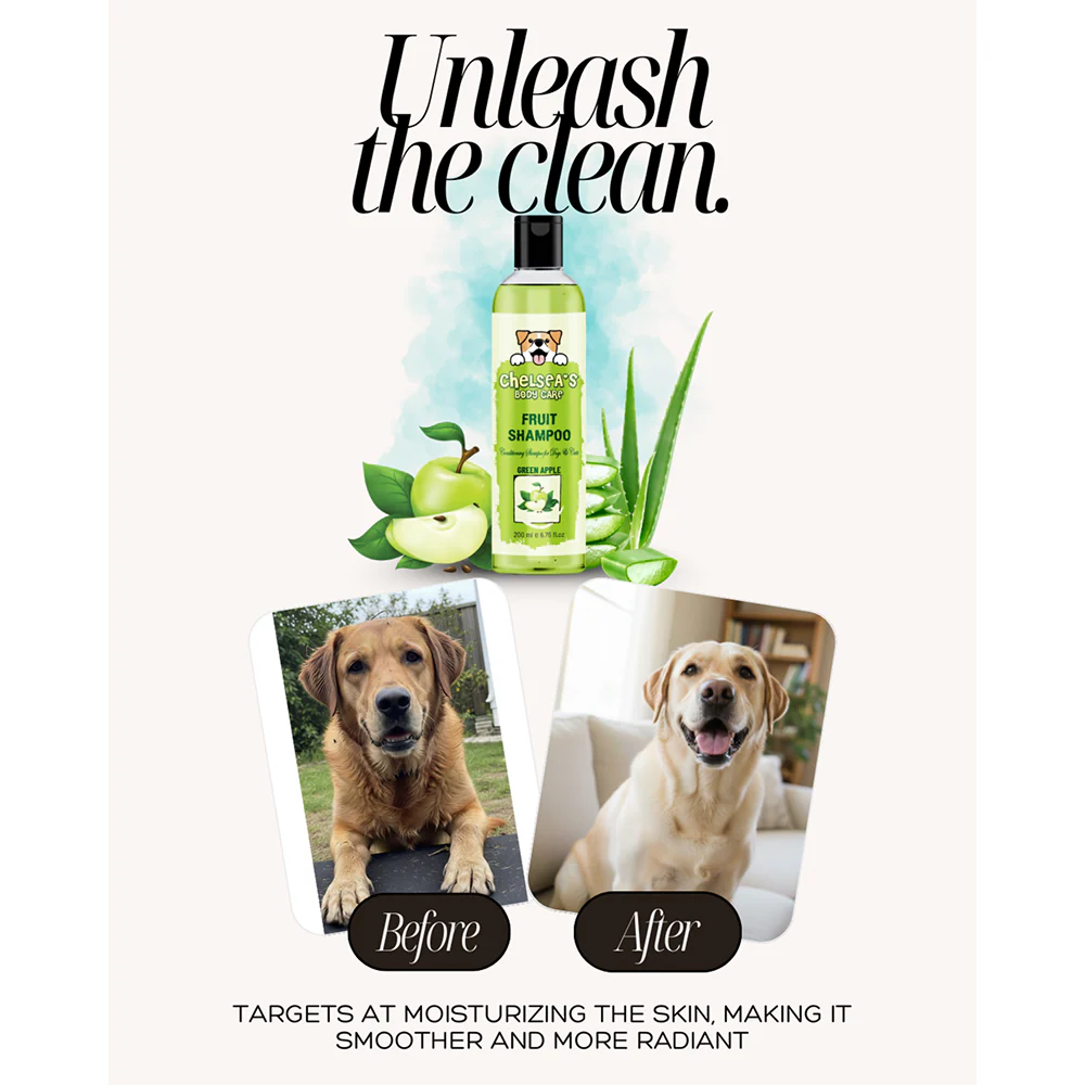 Dr. Chelsea's Green Apple Fruit Conditing Shampoo for Cats & Dogs - Image 6