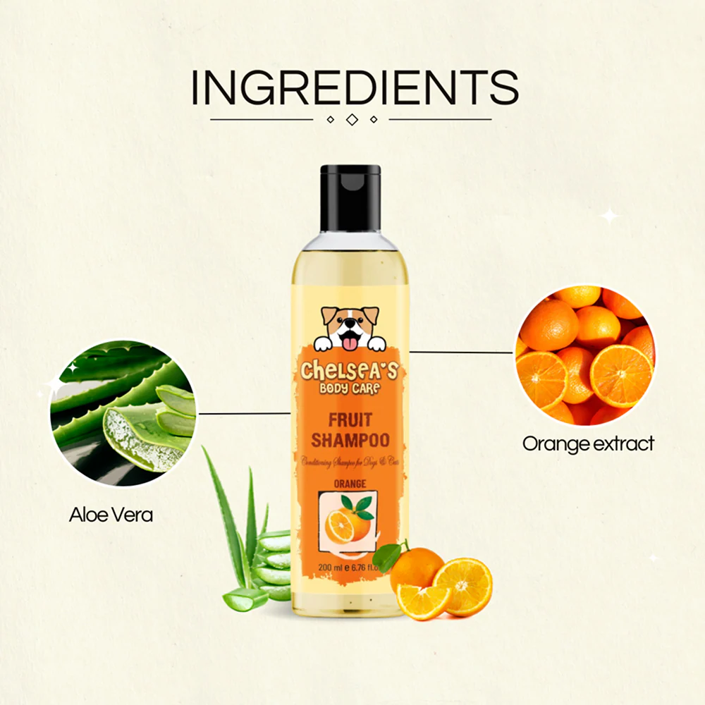 Dr. Chelsea's Orange Fruit Conditing Shampoo for Cats & Dogs - Image 3