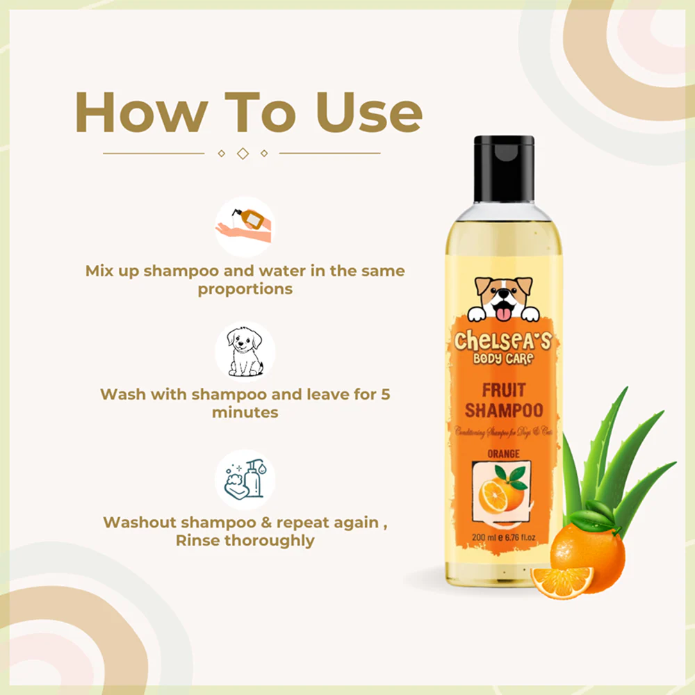 Dr. Chelsea's Orange Fruit Conditing Shampoo for Cats & Dogs - Image 4