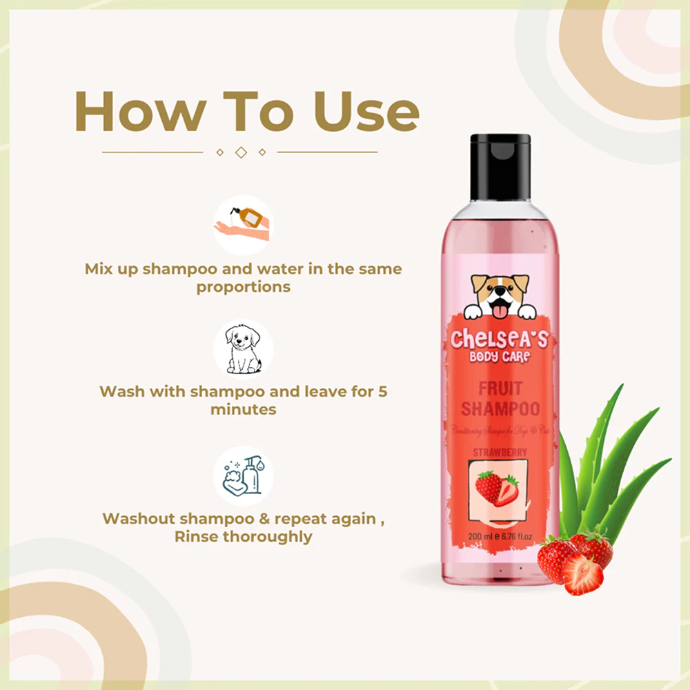 Dr. Chelsea's Strawberry Fruit Conditing Shampoo for Cats & Dogs - Image 4