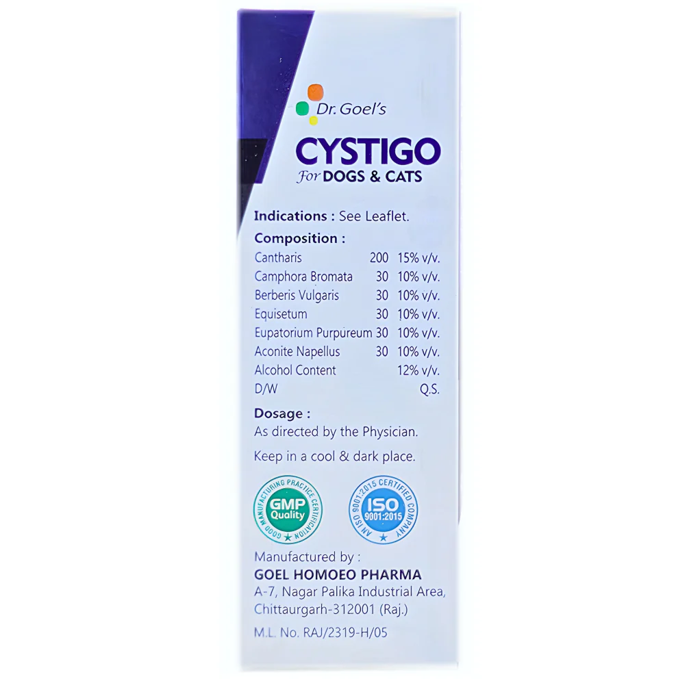 Dr Goel's Cystigo for Dogs and Cats (30ml) - Image 4