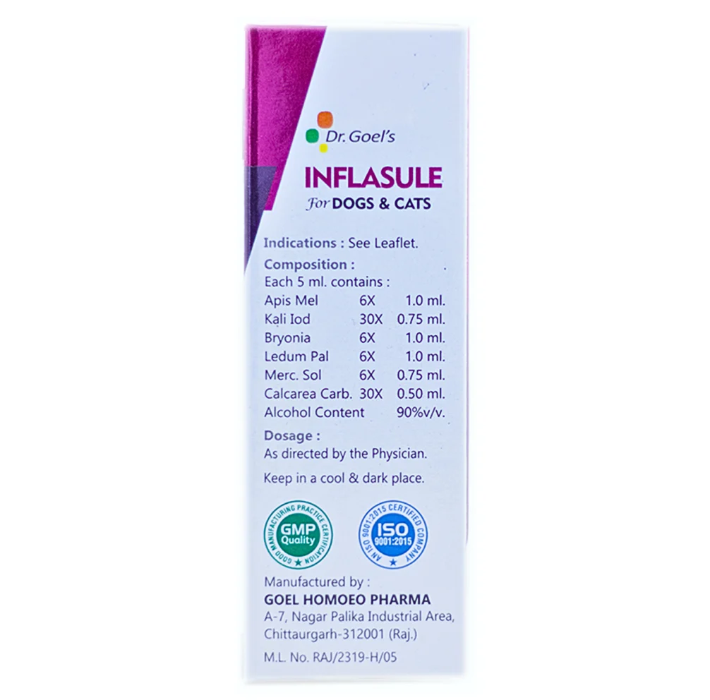 Dr Goel's Inflasule for Dogs and Cats (30ml) - Image 3