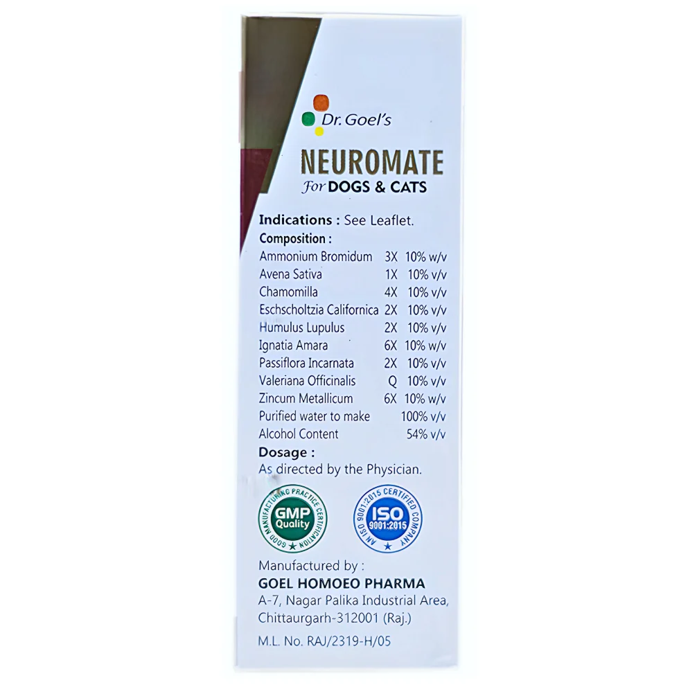 Dr Goel's Neuromate for Dogs and Cats (30ml) - Image 4