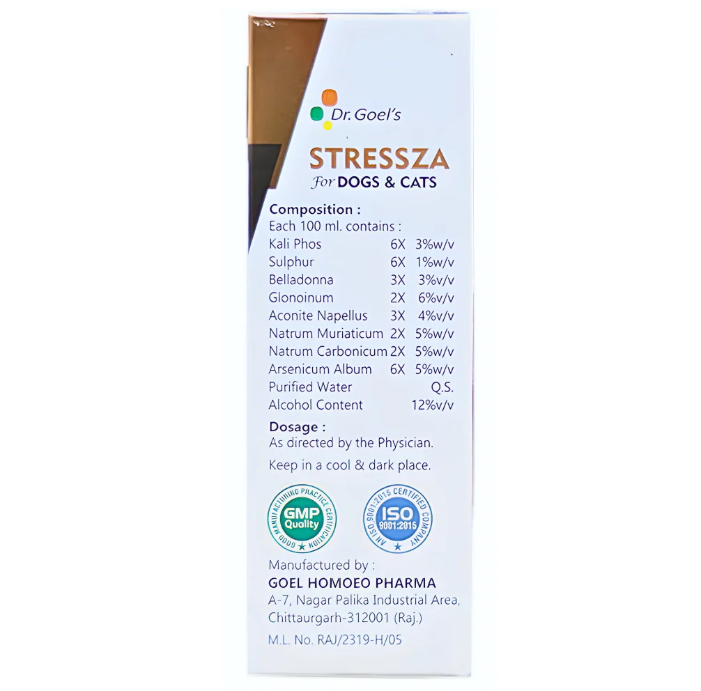 Dr Goel's Stressza for Dogs and Cats (30ml) - Image 4