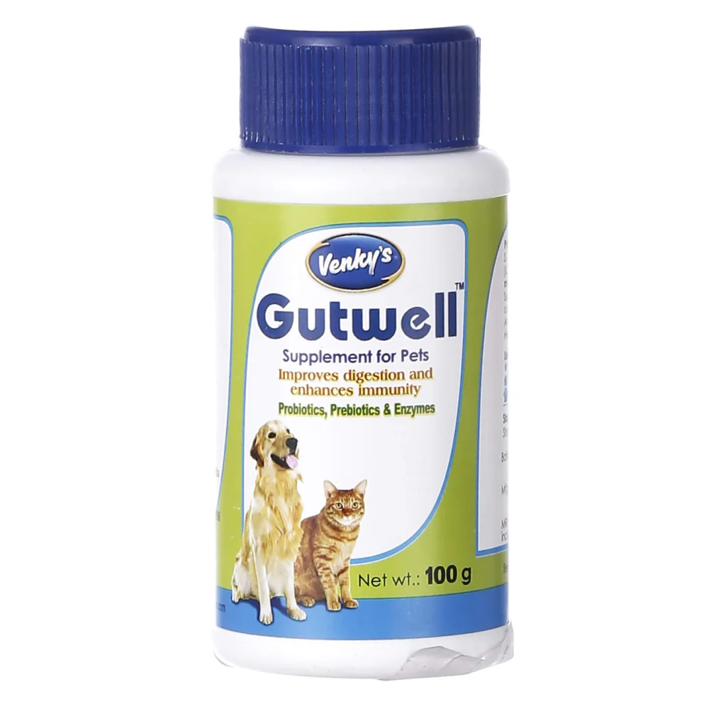 Intas Zipvit Multi Vitamin Supplement (200ml) and Venkys Gutwell Pre & Probiotics Gut Health Powder (100g) for Dogs and Cats Combo - Image 3
